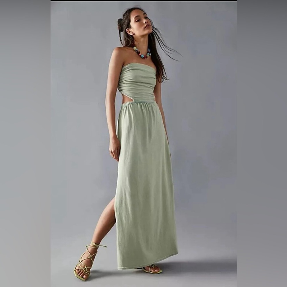 Free People Sage Green Maxi Dress